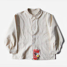 Load image into Gallery viewer, NOS 1950's FRENCH WORK COTTON HBT JACKET (LARGE) WITH V POCKET