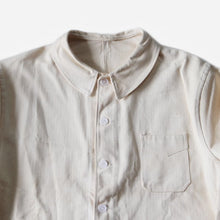 Load image into Gallery viewer, NOS 1950's FRENCH WORK COTTON HBT JACKET (LARGE) WITH V POCKET