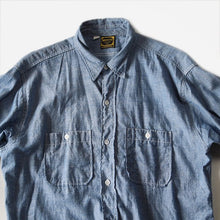 Load image into Gallery viewer, ~ 1960's "DEE CEE" BLUE COTTON CHAMBRAY (16) ONE WASH