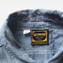 Load image into Gallery viewer, ~ 1960's "DEE CEE" BLUE COTTON CHAMBRAY (16) ONE WASH