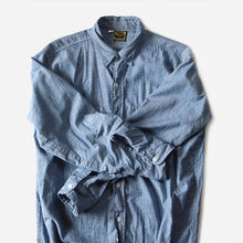 Load image into Gallery viewer, ~ 1960's "DEE CEE" BLUE COTTON CHAMBRAY (16) ONE WASH