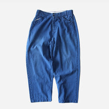 Load image into Gallery viewer, VINTAGE FRENCH CHINA INDIGO COTTON WORK PANTS (W30-W33)