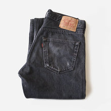 Load image into Gallery viewer, 1990's "LEVI'S" 501 BLACK DENIM PANTS (W31) MADE IN USA