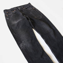 Load image into Gallery viewer, 1990's "LEVI'S" 501 BLACK DENIM PANTS (W31) MADE IN USA