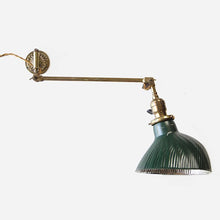 画像をギャラリービューアに読み込む, C.EARLY 1900's FARIES SWING ARM LAMP WITH MERCURY GLASS SHADE