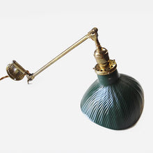 画像をギャラリービューアに読み込む, C.EARLY 1900's FARIES SWING ARM LAMP WITH MERCURY GLASS SHADE