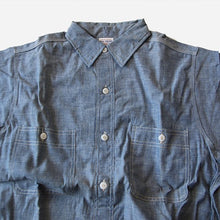 Load image into Gallery viewer, NOS 1950's "BIG YANK" BLUE COTTON CHAMBRAY SHIRT (15 HALF)
