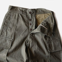 Load image into Gallery viewer, 1950's FRENCH ARMY M-47 HBT TROUSER (SIZE 11) MINT CONDITION