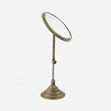 Load image into Gallery viewer, ANTIQUE BRASS STAND MIRROR