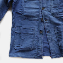 Load image into Gallery viewer, 1960's "LE MONT SAINT MICHEL" BLUE MOLESKIN JACKET (MEDIUM)
