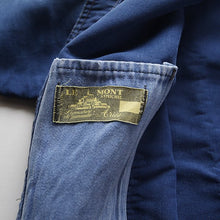 Load image into Gallery viewer, 1960's "LE MONT SAINT MICHEL" BLUE MOLESKIN JACKET (MEDIUM)