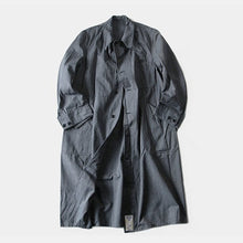 画像をギャラリービューアに読み込む, N.O.S 1950's FRENCH BLACK COVERT WORK COAT (LARGE)