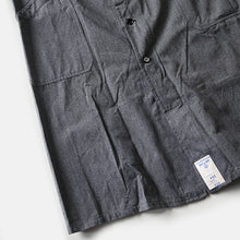 画像をギャラリービューアに読み込む, N.O.S 1950's FRENCH BLACK COVERT WORK COAT (LARGE)