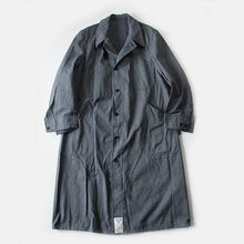 画像をギャラリービューアに読み込む, N.O.S 1950's FRENCH BLACK COVERT WORK COAT (LARGE)