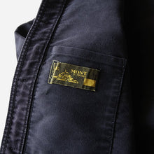 Load image into Gallery viewer, 1960's "LE MONT SAINT MICHEL" BLACK MOLESKIN WORK JACKET (LARGE)