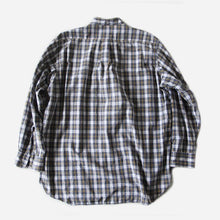 Load image into Gallery viewer, "BROOKS BROTHERS" BAND COLLAR CHECK SHIRTS (LARGE)