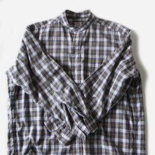 Load image into Gallery viewer, "BROOKS BROTHERS" BAND COLLAR CHECK SHIRTS (LARGE)