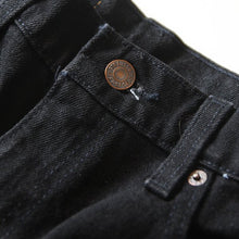 Load image into Gallery viewer, 1990's "LEVI'S" 550 TAPARED BLACK DENIM PANTS (W33) MADE IN USA