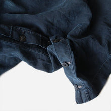 Load image into Gallery viewer, ANTIQUE FRENCH INDIGO LINEN BIAUDE (UNISEX)