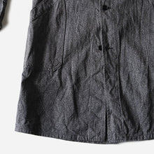 Load image into Gallery viewer, 1950's "SAVO" FRENCH BLACK COVERT WORK COAT (MEDIUM)