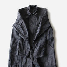 Load image into Gallery viewer, 1950's "SAVO" FRENCH BLACK COVERT WORK COAT (MEDIUM)