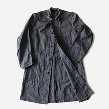 Load image into Gallery viewer, 1950's "SAVO" FRENCH BLACK COVERT WORK COAT (MEDIUM)