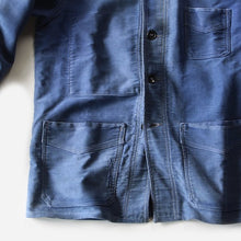 Load image into Gallery viewer, 1940's "LE MONT ST MICHEL" MOLESKIN WORK JACKET WITH DIAMOND POCKET (MEDIUM)
