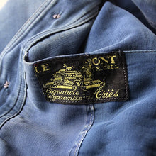 Load image into Gallery viewer, 1940's "LE MONT ST MICHEL" MOLESKIN WORK JACKET WITH DIAMOND POCKET (MEDIUM)