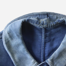 Load image into Gallery viewer, 1940's "LE MONT ST MICHEL" MOLESKIN WORK JACKET WITH DIAMOND POCKET (MEDIUM)