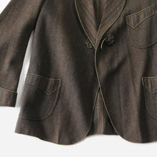 Load image into Gallery viewer, 1930's WOOL SMOKING JACKET (MEDIUM)
