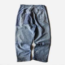 Load image into Gallery viewer, 1950's FRENCH WORK PATCHWORK MOLESKIN TROUSER (W32)