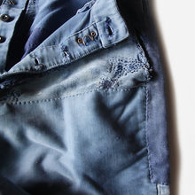 Load image into Gallery viewer, 1950's FRENCH WORK PATCHWORK MOLESKIN TROUSER (W32)