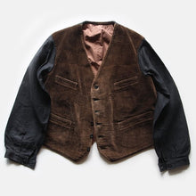 Load image into Gallery viewer, 1930's FRENCH WORK CORDUROY WAISTCOAT GOOD CONDITION