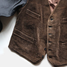 Load image into Gallery viewer, 1930's FRENCH WORK CORDUROY WAISTCOAT GOOD CONDITION