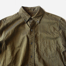 Load image into Gallery viewer, 1960's COTTON STRIPE BDSHIRT (MEDIUM)