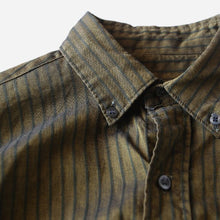 Load image into Gallery viewer, 1960's COTTON STRIPE BDSHIRT (MEDIUM)