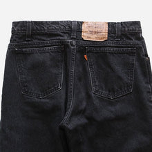 Load image into Gallery viewer, 1990's "LEVI'S" 550 BLACK DENIM PANTS (W34) MADE IN USA