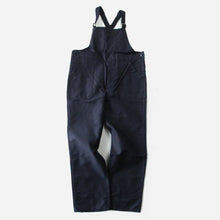 Load image into Gallery viewer, NOS FRENCH WORK BLACK MOLESKIN LOW BACK STYLE OVERALL (W43)