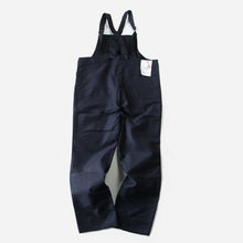 Load image into Gallery viewer, NOS FRENCH WORK BLACK MOLESKIN LOW BACK STYLE OVERALL (W43)