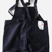 Load image into Gallery viewer, NOS FRENCH WORK BLACK MOLESKIN LOW BACK STYLE OVERALL (W43)