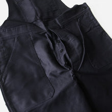 Load image into Gallery viewer, NOS FRENCH WORK BLACK MOLESKIN LOW BACK STYLE OVERALL (W43)