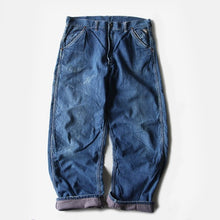 Load image into Gallery viewer, 1950's ~ "STRONG RELIABLE" DENIM PAINTER PANTS (W33)