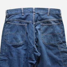 Load image into Gallery viewer, 1950's ~ "STRONG RELIABLE" DENIM PAINTER PANTS (W33)
