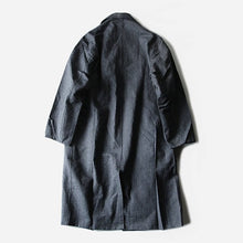 Load image into Gallery viewer, NOS 1950's FRENCH BLACK COVERT WORK COAT (X-LARGE)