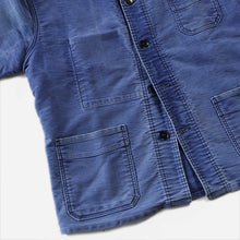 Load image into Gallery viewer, 1950's "LE MONT ST MICHEL" FADED MOLESKIN WORK JACKET (LARGE)