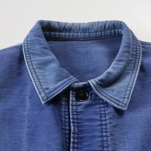 Load image into Gallery viewer, 1950's "LE MONT ST MICHEL" FADED MOLESKIN WORK JACKET (LARGE)