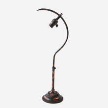 画像をギャラリービューアに読み込む, ANTIQUE "FARIES" JAPANNED C ARM DESK LAMP