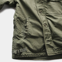 Load image into Gallery viewer, 1970's "U.S.N" A-2 DECK JACKET WITH BACK STENCIL (SMALL 34-36)