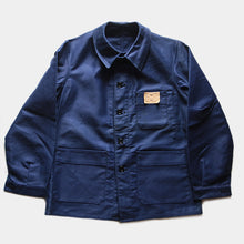 Load image into Gallery viewer, N.O.S 1940's "ADOLPHE LAFONT" BLUE MOLESKIN WORK JACKET (MEDIUM)