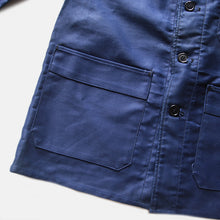 Load image into Gallery viewer, N.O.S 1940's "ADOLPHE LAFONT" BLUE MOLESKIN WORK JACKET (MEDIUM)
